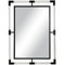 Morgan Hill Home Modern Gold Metal Wall Mirror - Image 1 of 5