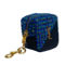 Saint Laurent Jamie YSL Keyring Cube Blue Tweed Black Leather (New) - Image 3 of 5