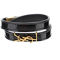 Saint Laurent Opyum Black Patent Leather Double Wrap Bracelet (New) - Image 3 of 5