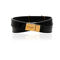 Saint Laurent Opyum Black Patent Leather Double Wrap Bracelet (New) - Image 4 of 5