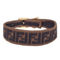 Fendi FF Embroidered Brown Cyber Blue Kit Bracelet (New) - Image 2 of 5