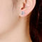 6mm C.Z STUDS 3 PRONGS martini EARRING - Image 3 of 3