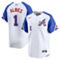 Nike Men's Ozzie Albies White Atlanta Braves City Connect Limited Player Jersey - Image 1 of 4