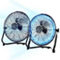 Vie Air 14 Inch Twin Pack Industrial High Velocity Heavy Duty Metal Floor Fan wi - Image 1 of 5