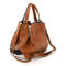 Burberry Grainy Calfskin House Check Small Maidstone Saddle Brown (Pre-Owned) - Image 3 of 5