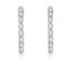 0.45ct Lab Created Moissanite Huggie Hoop Earrings - Image 2 of 2