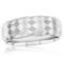 Metallo High Polished Diamond-Cut Faceted Tungsten Ring - Image 1 of 3