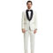 Stacy Adams Hybrid Fit 3 PC Solid Tuxedo Set w/ Satin Shawl Collar - Image 1 of 5