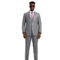 Stacy Adams Hybrid Fit 3 Piece Suit Set Sharkskin w/ Expandable Waistband - Image 1 of 5