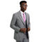 Stacy Adams Hybrid Fit 3 Piece Suit Set Sharkskin w/ Expandable Waistband - Image 3 of 5