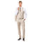 Tazzio 3pc Slim Fit Sharkskin Suit Set - Image 3 of 5