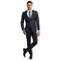 Azzuro Slim Fit 2 PC Solid Suit Set - Image 3 of 5