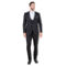 Tazzio Hybrid Fit 3pc Tuxedo Suit Set w/ Satin Shawl Collar - Image 1 of 5