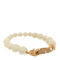 Dior Graduated Pearl Crystal CD Bracelet Gold White (Pre-Owned) - Image 1 of 5