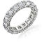 Kiera Platinum Plated Sterling Silver Square Princess Cut Infinity Band Ring - Image 1 of 5